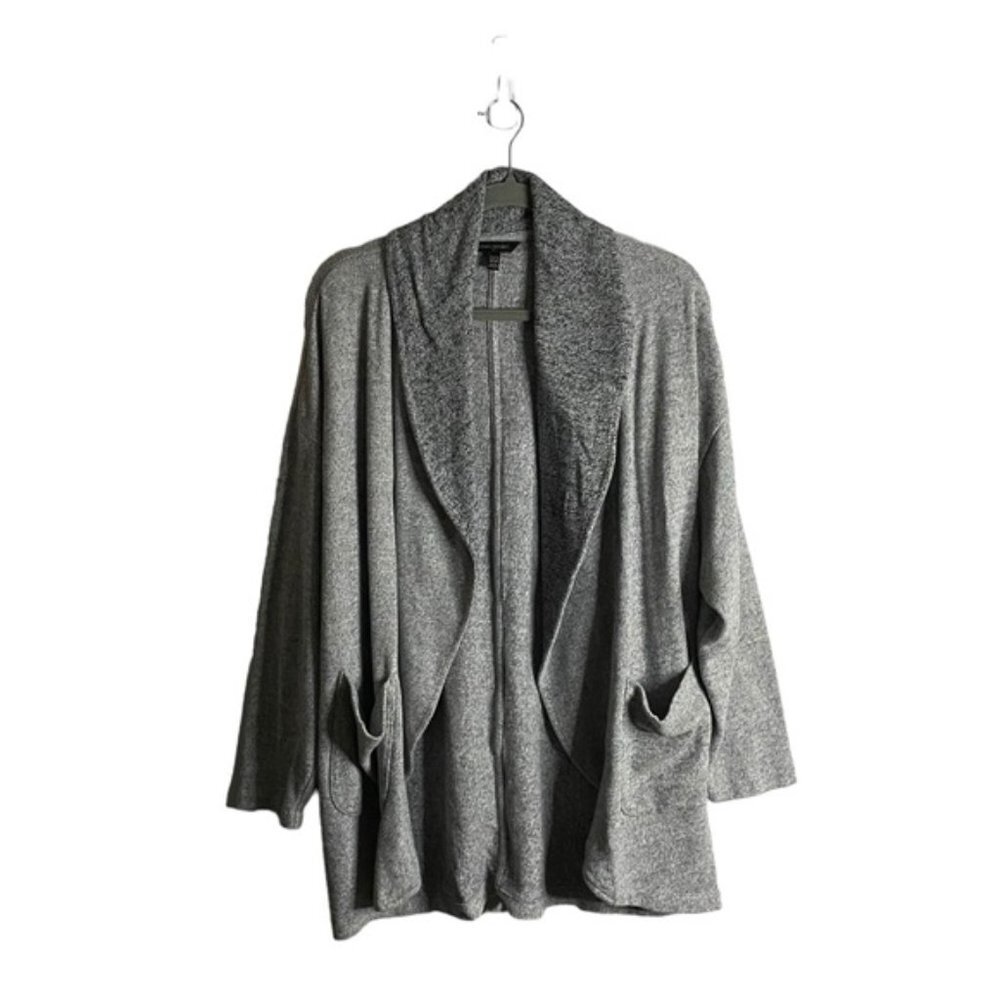 Banana Republic Women's Gray Soft Knit Open Front Sweater Cardigan